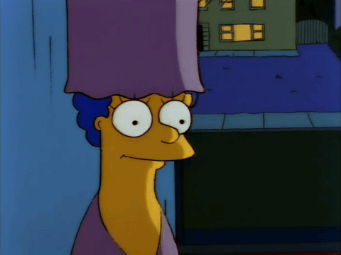 Gif of a van showing up outside the Simpon's house from the cartoon, the Simpsons