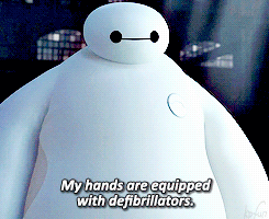 Big Hero 6 character rubbing hands together