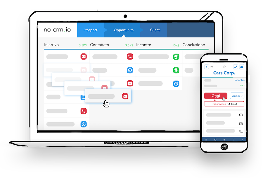 Porta facilmente avanti le tue opportunità commerciali attraverso la tua pipeline di vendita. Strumento di Gestione della Pipeline di Vendita